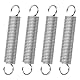 GUNGY Zugfedern mit Haken Edelstahl Zugfeder Spannfeder 55mm Außendurchmesser 10mm Drahtdurchmesser 1,2 mm Hakenwinkel 90 Grad Maximale Zugkraft 3,2kg 1,2x10x55mm 4 Stück