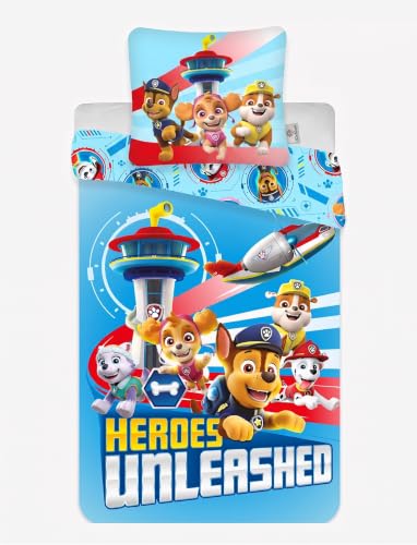 Housse de Couette Pat Patrouille Heroes Unleashed 140x200 + Taie 63x63 cm