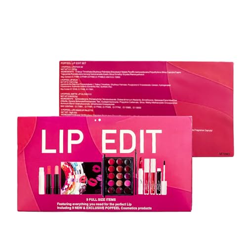 Set para rostro y labios, colección completa de maquillaje para cara y labios, 20 ml (5,5 x 8,5 x 3 cm)