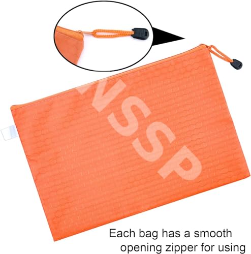 Image of Large Size Document Zip Bag /Pouch Multicolour (50, A4)