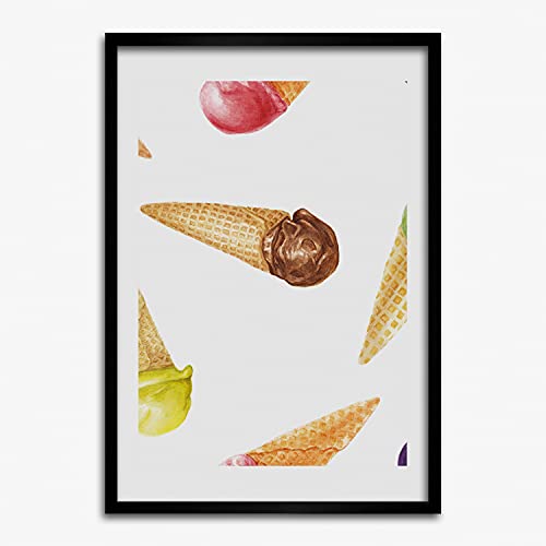 Tableau moderne 50x70 cm Tulup pour illuminer une pièce sombre de touches colorées