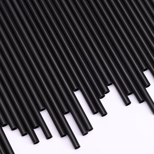 Image of Tomnk 300pcs Straws Disposable, 8.25 Inches Plastic Straws, Plastic Drinking Straws for Tumblers and Ice Coffee