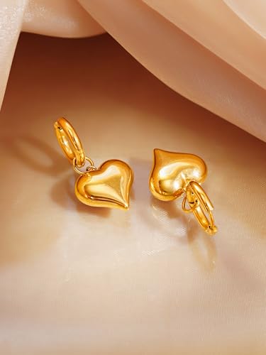 Image of 18K Gold Plated Statement Hoop Earrings for Women | Trendy Hoops Earrings | Waterproof and Anti Tarnish Jewellery | Rakhi Gift for Sister | Gifts for Women | 1 Year Warranty*