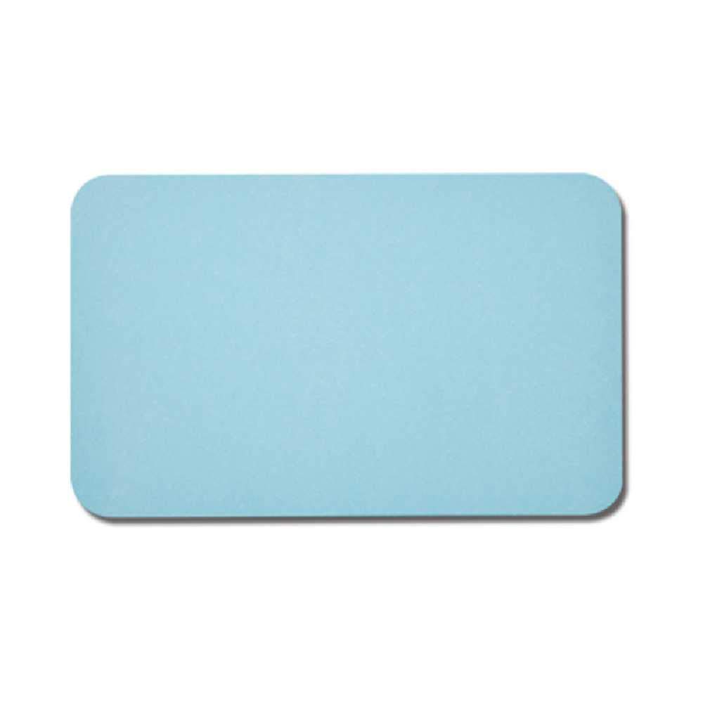 Tapis de terre de diatomée bleu 45x35x1cm pour la salle de bain
