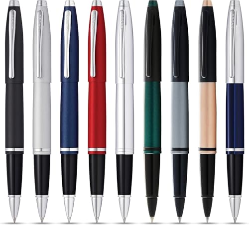 Image of Cross Calais Chrome /Blue Lacquer Rollerball (AT0115S-3)