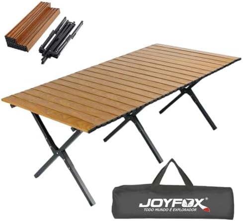 Mesa Dobrável 120cm Resistente Para Camping Garden Life Acampamen...