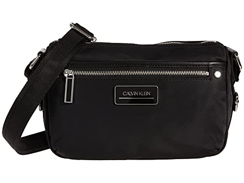 Image of Calvin Klein Sussex Nylon Crossbody Black /Silver One Size