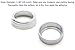 iJDMTOY 2pcs Silver Anodized Aluminum AC Climate Control Turner Ring Covers Compatible with 2016-21 10th Gen Honda Civic
