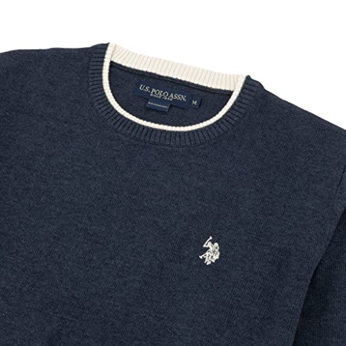 U.S. Polo Solid Jersey Crew Neck Sweater Pullover for Men2