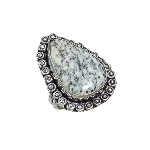 Bague K2 en jaspe rare argenté : le cadeau idéal pour marquer un moment