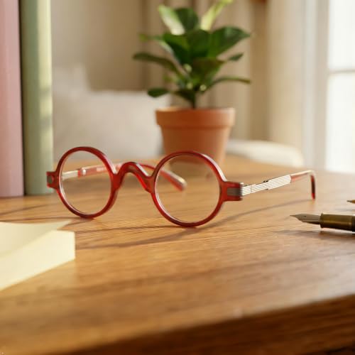 Image of Eyekepper Reading Glasses for Men, Large Round Readers Women Oval | Mens Womens Cheaters, Reader Eyeglasses, All-Day Comfort Spring Hinges, Scratch Resistant for Work /Crafts