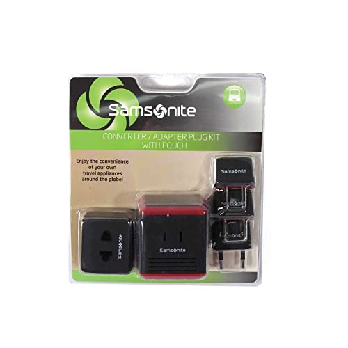 Samsonite Converter/Adapter Kit With Pouch, Black/Red, One Size - Image 2