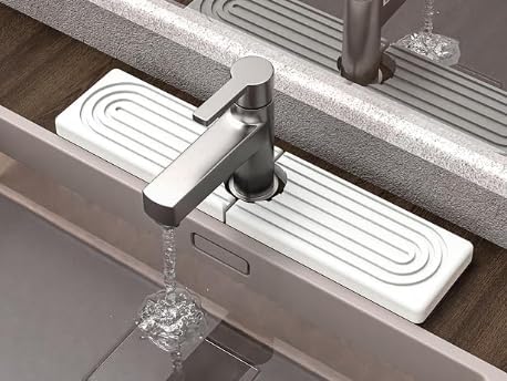 Tapis de robinet de cuisine en diatomite anti-eau stagnante pour évier sec