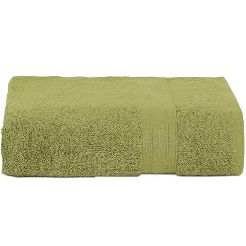 Ultra Soft Bath Towels 29 x 58 Inches Cotton 500 GSM Highly Absorbent for Home Soft and Plush All Seasons Use Towels for Bathing - Summer Green
