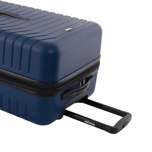 Image of Wrangler Trunk Spinner Suitcase Set, Poseidon Blue, 3 Luggage Set