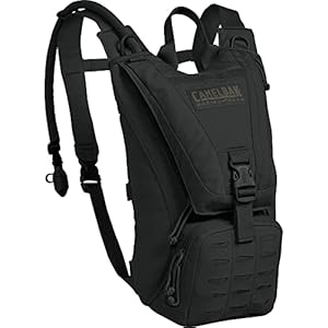CamelBak Ambush Hydration Pack, Black, with 100oz (3.0L) Mil-Spec Crux Reservoir, One Size