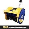 Souffleuse à Neige Sans Fil 500W Compatible Batteries DeWalt 20V – Largeur 32,8 Cm, Profondeur 24 Cm, Déneigement Jusqu’à 6 M, Moteur Brushless