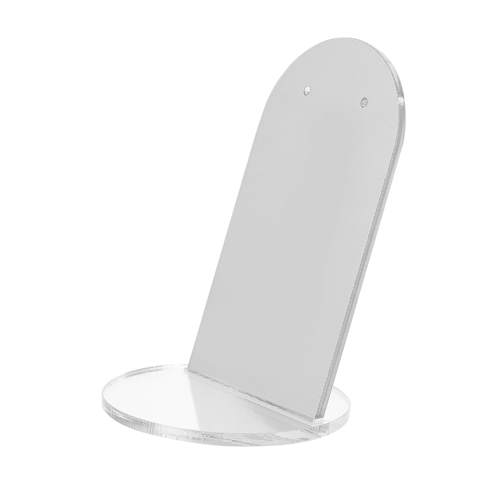 Baluue Portable Acrylic Mirror Plate Stand Photo Props Reflection Mirror for Jewelry Cosmetics Display