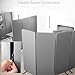 VIVO Freestanding 72 x 66 inch Privacy Panel, Cubicle Divider, Acoustic Wall Partition, x3 24 inch Panels, Gray, PP-3-T072G