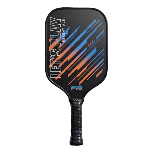 Image of playR Professional Pickle Ball Paddle Essentials 16mm - Fiberglass PP Honeycomb Core Racket, Non-Slip PU Grip, Easy Control, Strong Edge Pickleball Paddles for Outdoor Game Set for Kids & Adults
