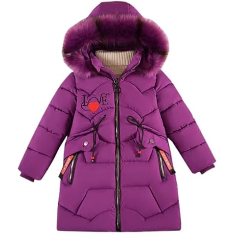 WIEAYUMEI Kids Girls Fleece Coat with Hood Cover