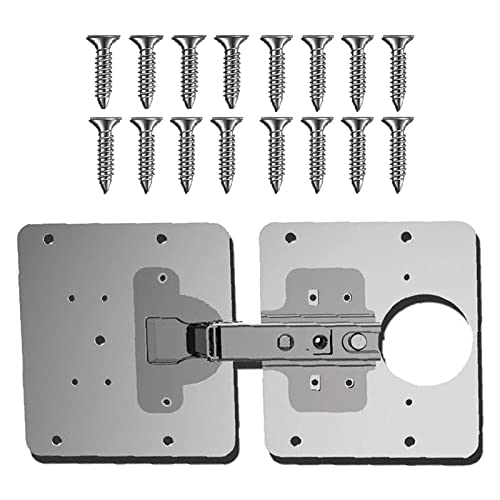 HEAVENGLOW Steel Hinge Repair Plate Cupboard Hinge Repair Mount Tool...