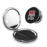 コンパクトミラー 化粧鏡 携帯ミラー 手鏡 メイクアップミラー 折りたたみ式 両面拡大鏡 旅行 携帯便利