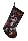 Kurt Adler AC/DC Rock Or Bust Christmas Stocking 19 Inch AC7201New