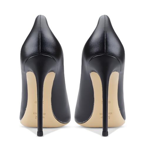 Image of Women's Pointed Toe Shallow Mouth Sexy Square Buckle Rhinestones 10cm Stiletto Heels Slip-on Wedding Party Banquet Big Size Shoes