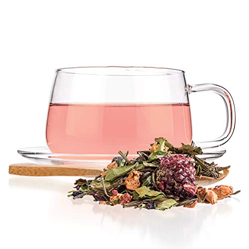 Tealyra - White Garden Bouquet - Fruity White Loose Leaf Tea Blend - Hibiscus - Strawberry - Raspberry - Antioxidants And Vitamines Rich - All Natural Ingredients - 110G (4-Ounce) #TOP2