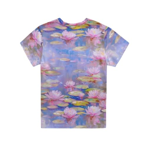 Image of ENLACHIC Girls Teens Pink Flamingo Printed Summer Short Sleeve T-Shirts Cute 3-16 Years