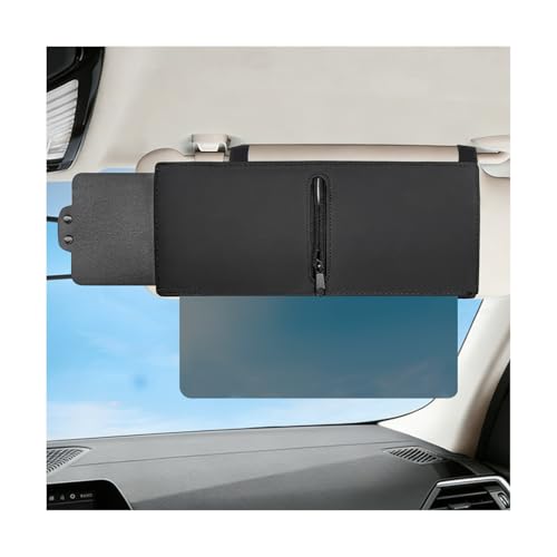 XJVSS Polarized Car Visor Extender, Zipper Slider Auto Sun Visor Extender Protects from UV Rays, Anti-Glare Vehicle Visors Extension Sun Blocker for Safe Driving, Car Accessories (Passenger Side)