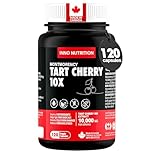 Inno Nutrition Tart Cherry 10,000 mg Equivalent from Montmorency 10:1 Extract - 120 Veggie Capsules | Natural Antioxidant for Sleep, Gout, Joint & Muscle Recovery | Non-GMO | Made in Canada (Pack of 1)