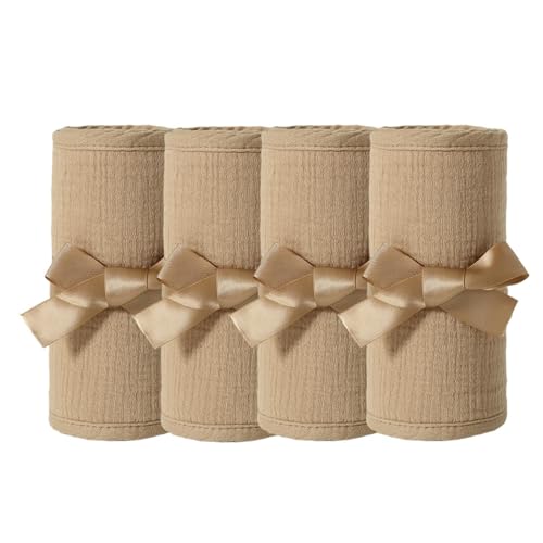 Protector de barra para cuna ajustable de gasa de algodón para barandilla de cama 2