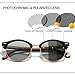 WYUYIWH Round Men‘s Sunglasses Women Wood Polarized UV400 Glasses Anti-Reflection Eyewaer
