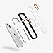 FLOLAB Surtect Tri-Fusion Magnetic for iPhone 14 Phone Case Protective Slim Design Magsafe Compatible Military Grade Black Frame Translucent Soft-Touch - Orange Blaze