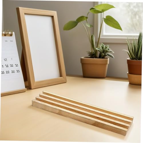 Soporte de dominó de madera natural para juegos de mesa miniatura 4
