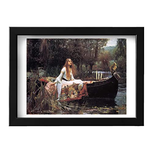 La Dame de Shalott Waterhouse grande impression d'art encadrée mate pour vibrer au quotidien