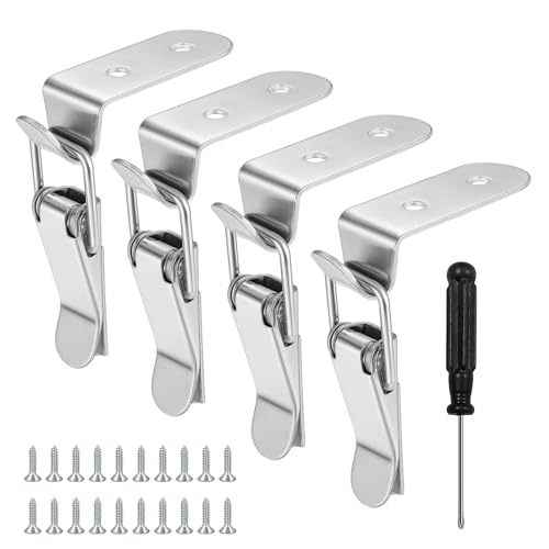 Fermeture à Levier à Pression,Loquet à Ressort, Loquet à Bascule à 90 Degrés,Fermoir à Bascule en Acier Inoxydable pour Valises, Boîtes, Armoires...