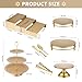 BUQ 10 PCS Gold Cake Stand Set, Metal Dessert Table Display Set with Cupcake Stand and Cake Stands for Party, Wedding, Birthday, Anniversary, Baby Shower, Thanksgiving, Christmas