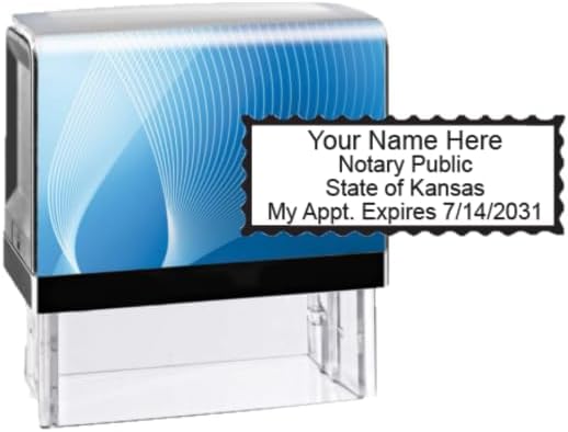 Hubco Impresora 40 Sello notario autoentintado - Kansas (caja azul)