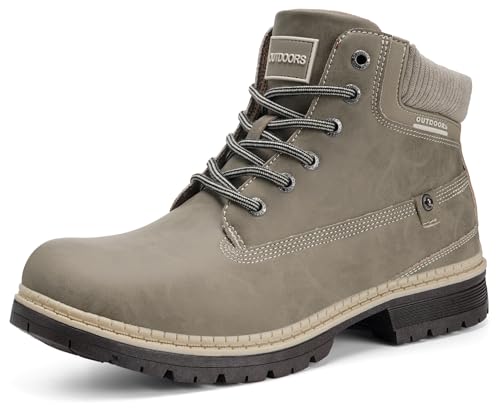 Image of Eagsouni Mens Womens Winter Snow Boots | Outdoor Boots For Daily Walking Hiking Trekking Climbing,Unisex Warm Lined,Rubber Sole,Anti Slip,Waterproof