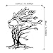 WPCJREU Black Metal Lion Wall Art, Modern Style Tree of Life Wall Sculpture, Lion Head Wall Art, Indoor and Outdoor Wall Decor for Farmhouse Decoration