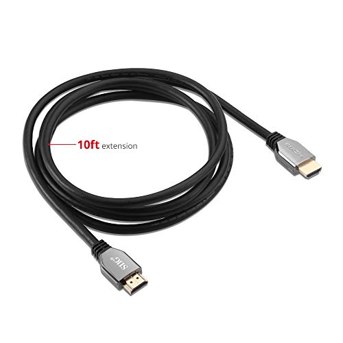 Cable HDMI 8K de 10 pies para solucionar cortes de señal en pantallas 4K 120Hz y sistemas de audio eARC 7
