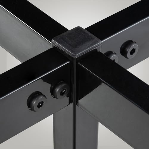 CLP Metallbett Fargo Mit Lattenrost I Stabiles Bettgestell Mit Stauraum, Farbe:schwarz, Größe:200x200x42 cm – Bild 6