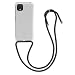 Produktbild kwmobile Necklace Case kompatibel mit Google Pixel 4 - Hülle Silikon mit Handykette - Band Handyhülle Transparent