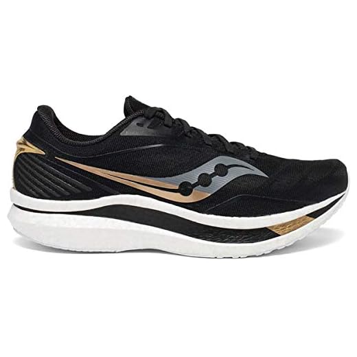 Saucony Men's Endorphin Speed, Black/Gold, 12 Medium