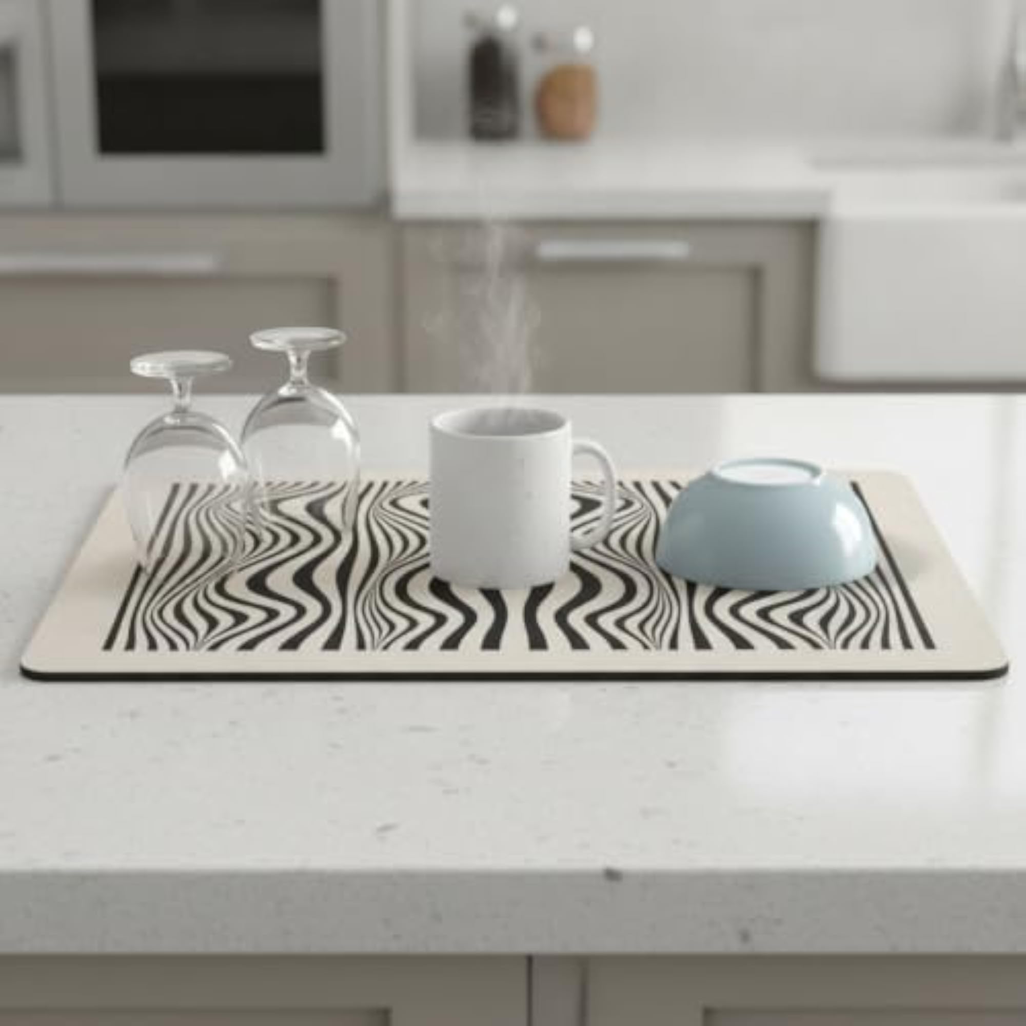 Diatomaceous Earth Kitchen Mat, Absorbent Drying Pad