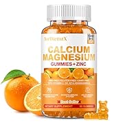1200mg Calcium Gummies w/Vitamin D3 for Adults - High Absorption Calcium Supplement with Magnesiu...
