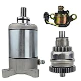 XINGHOPUTH Starter and Bendix and Relay 3090188 for Polaris ATV Sportsman 500 400 2006-2012,Scramble
